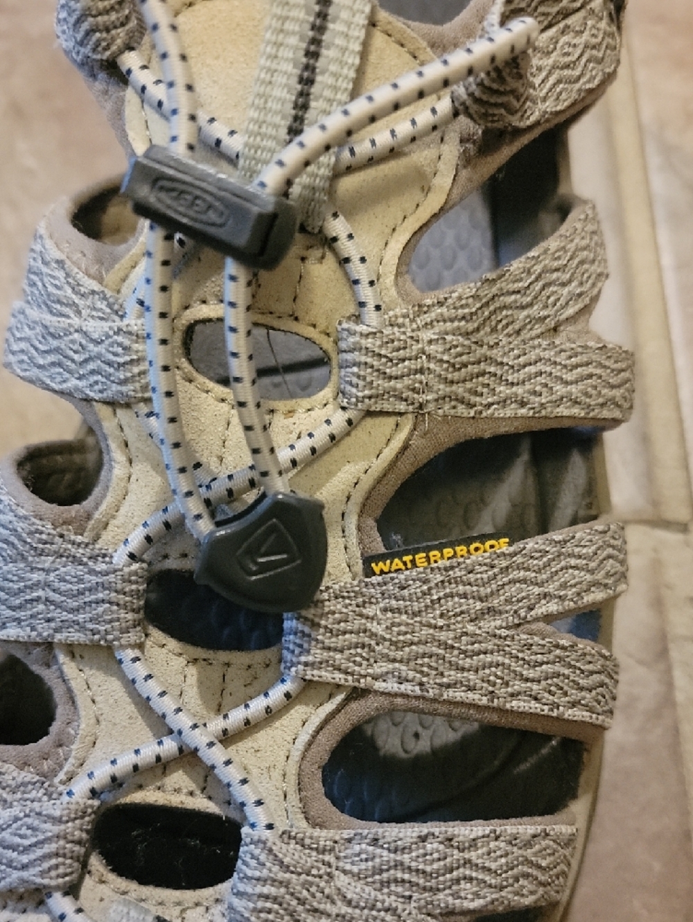 Keen Women's Closed-Toe Sandals in Beige and Gray - Picture 6 of 6